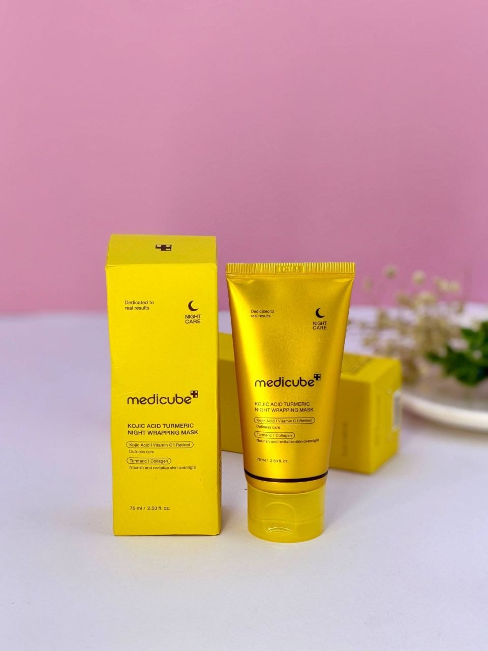 ماسک شب مدی کیوب Kojic Acid Turmeric Overnight Peel Off Mask